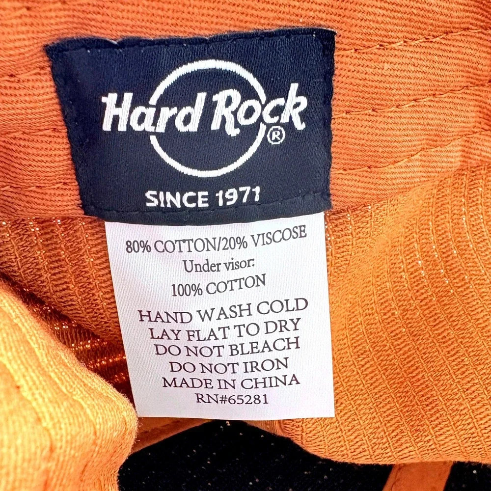 Hard Rock Cafe Miami Brown Corduroy Snapback Flat Bill Baseball Hat Cap